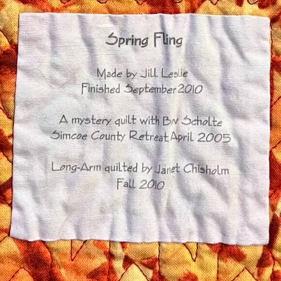 (HD) Handcrafted Quilt. Spring Fling & Red Baskets– A Collector’s Quilt - Picture 4 of 10